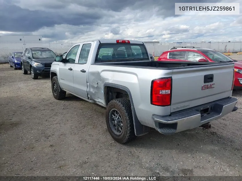 2018 GMC Sierra 1500 VIN: 1GTR1LEH5JZ259861 Lot: 12117446