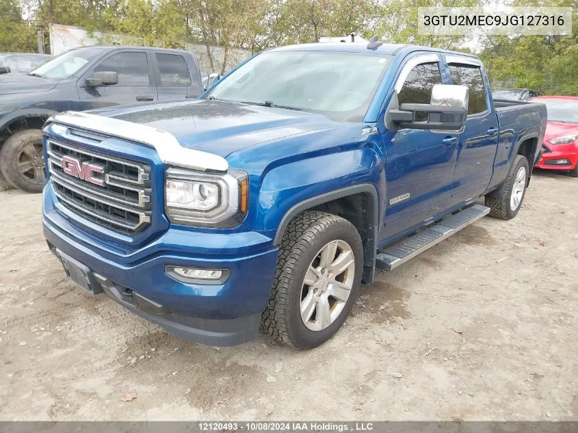 2018 GMC Sierra 1500 VIN: 3GTU2MEC9JG127316 Lot: 12120493