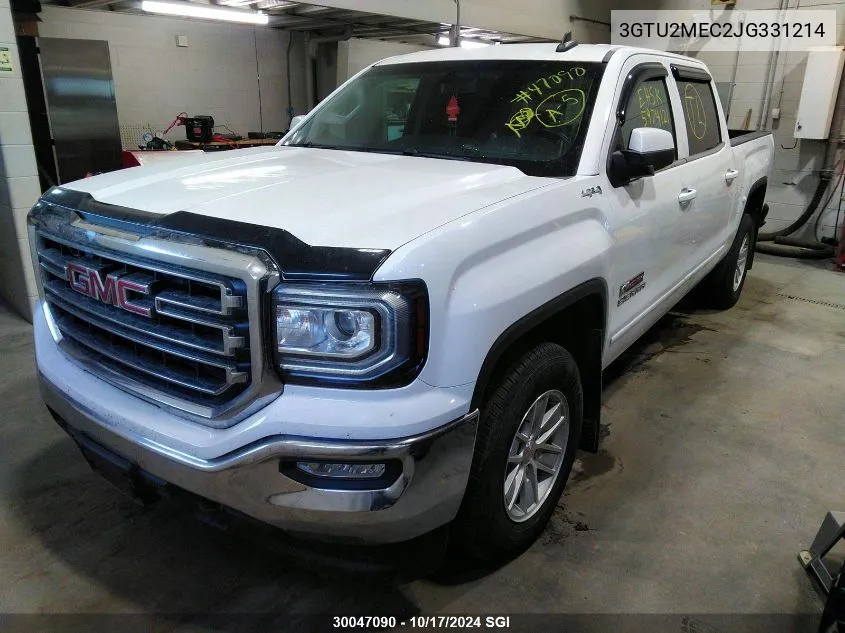 2018 GMC Sierra K1500 Sle VIN: 3GTU2MEC2JG331214 Lot: 30047090