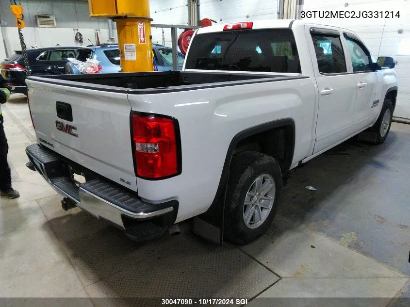 2018 GMC Sierra K1500 Sle VIN: 3GTU2MEC2JG331214 Lot: 30047090