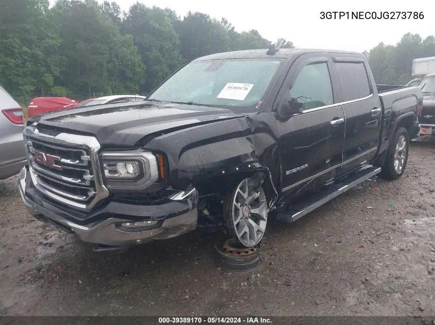 2018 GMC Sierra 1500 Slt VIN: 3GTP1NEC0JG273786 Lot: 39389170