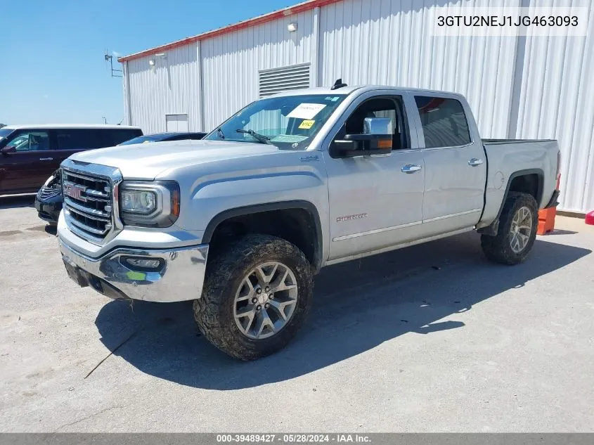 2018 GMC Sierra 1500 Slt VIN: 3GTU2NEJ1JG463093 Lot: 39489427