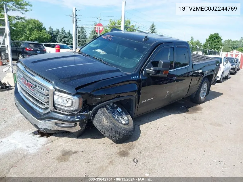 1GTV2MEC0JZ244769 2018 GMC Sierra 1500 Sle