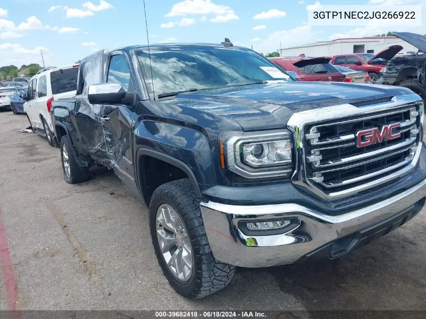 2018 GMC Sierra 1500 Slt VIN: 3GTP1NEC2JG266922 Lot: 39682418