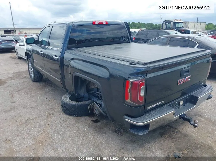 2018 GMC Sierra 1500 Slt VIN: 3GTP1NEC2JG266922 Lot: 39682418