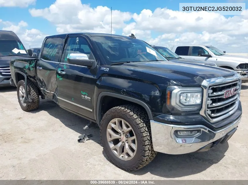 2018 GMC Sierra 1500 Slt VIN: 3GTU2NEC2JG520032 Lot: 39688539