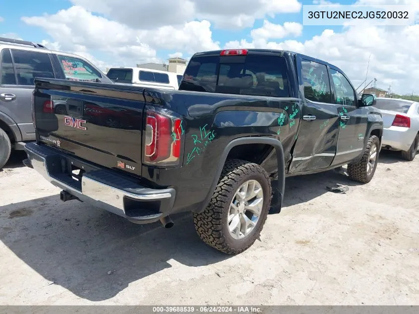 2018 GMC Sierra 1500 Slt VIN: 3GTU2NEC2JG520032 Lot: 39688539