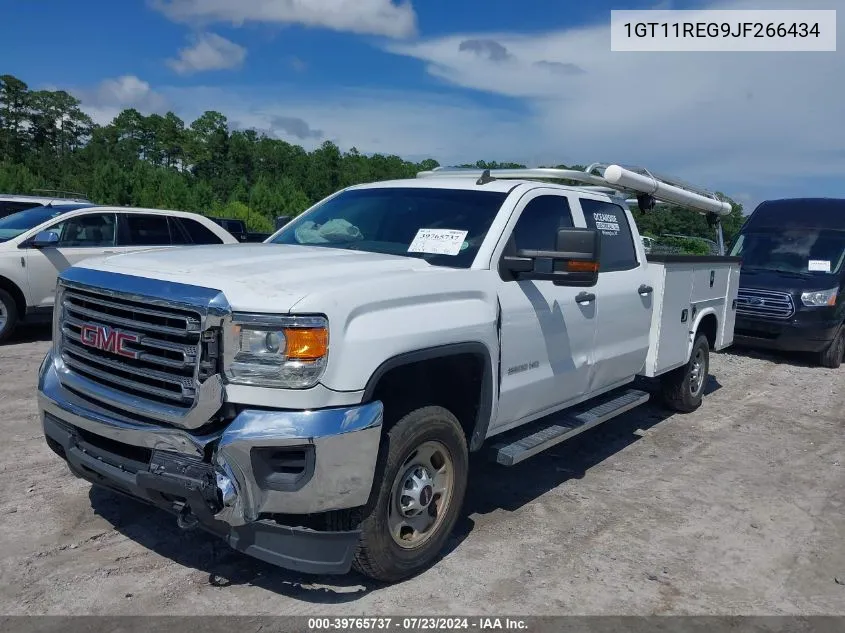 2018 GMC Sierra 2500Hd VIN: 1GT11REG9JF266434 Lot: 39765737