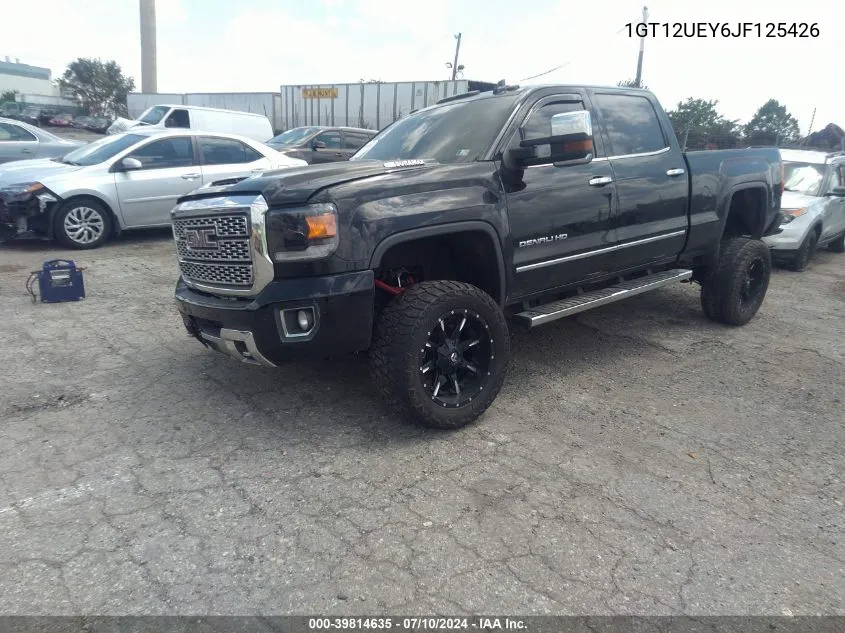 2018 GMC Sierra 2500Hd Denali VIN: 1GT12UEY6JF125426 Lot: 39814635