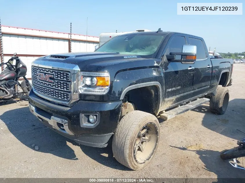 2018 GMC Sierra 2500Hd Denali VIN: 1GT12UEY4JF120239 Lot: 39850818