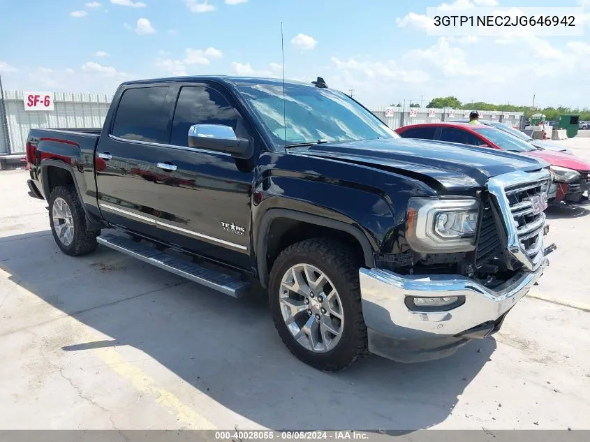 2018 GMC Sierra 1500 Slt VIN: 3GTP1NEC2JG646942 Lot: 40028055