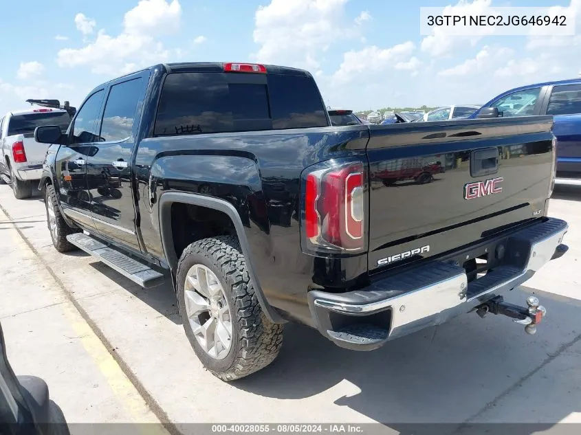 2018 GMC Sierra 1500 Slt VIN: 3GTP1NEC2JG646942 Lot: 40028055