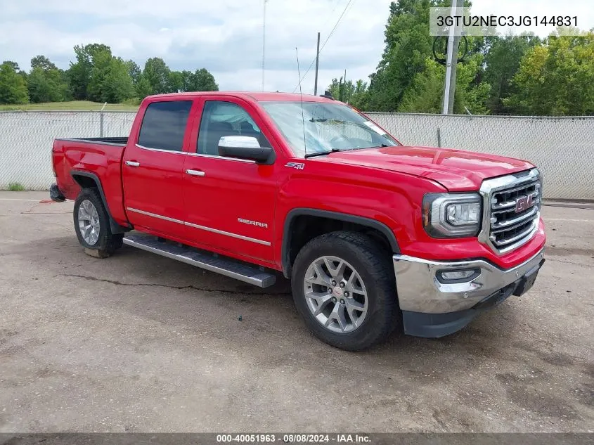 2018 GMC Sierra 1500 Slt VIN: 3GTU2NEC3JG144831 Lot: 40051963