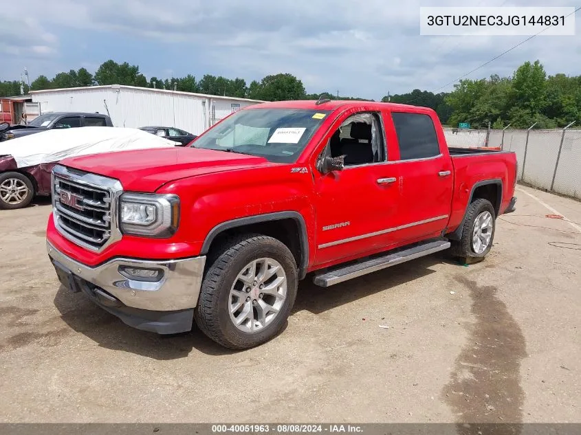 2018 GMC Sierra 1500 Slt VIN: 3GTU2NEC3JG144831 Lot: 40051963