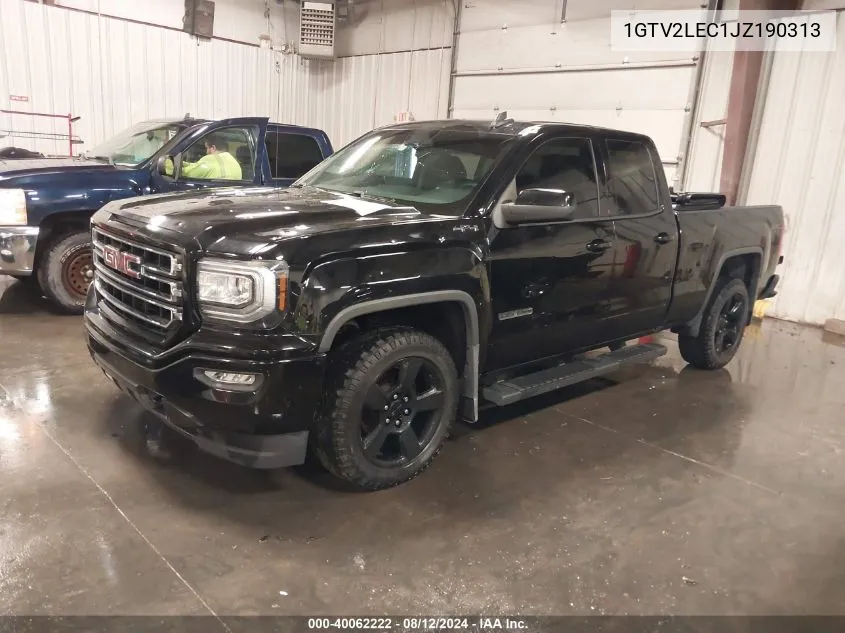 2018 GMC Sierra 1500 VIN: 1GTV2LEC1JZ190313 Lot: 40062222