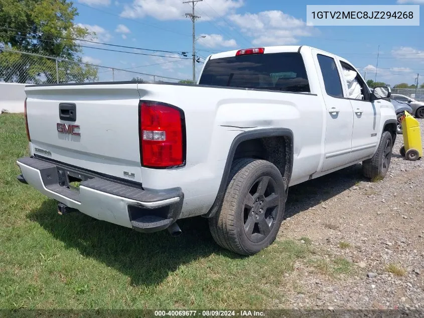 2018 GMC Sierra 1500 Sle VIN: 1GTV2MEC8JZ294268 Lot: 40069677