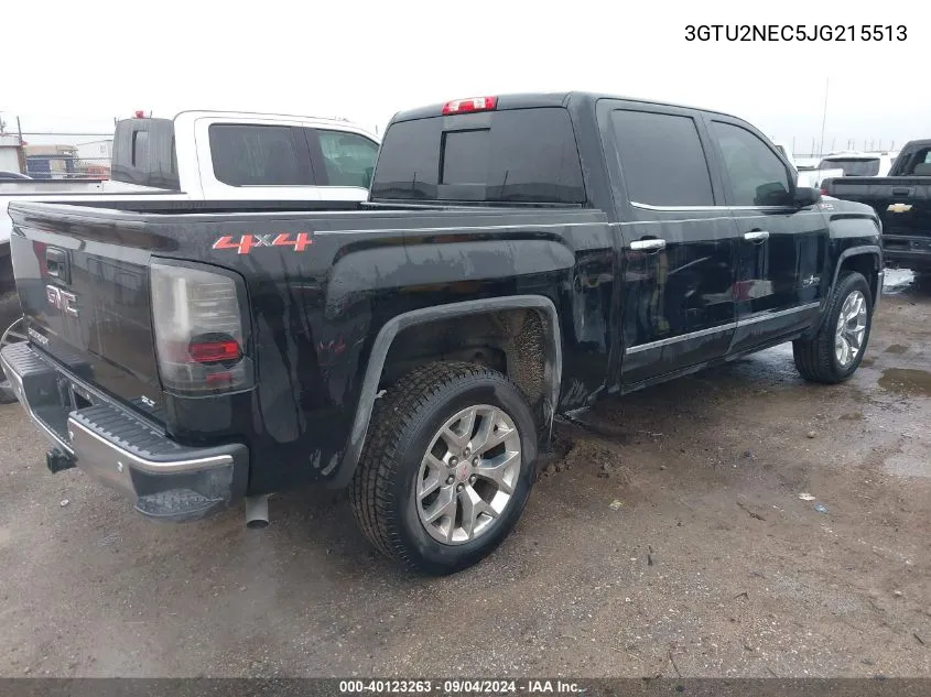 2018 GMC Sierra 1500 Slt VIN: 3GTU2NEC5JG215513 Lot: 40123263