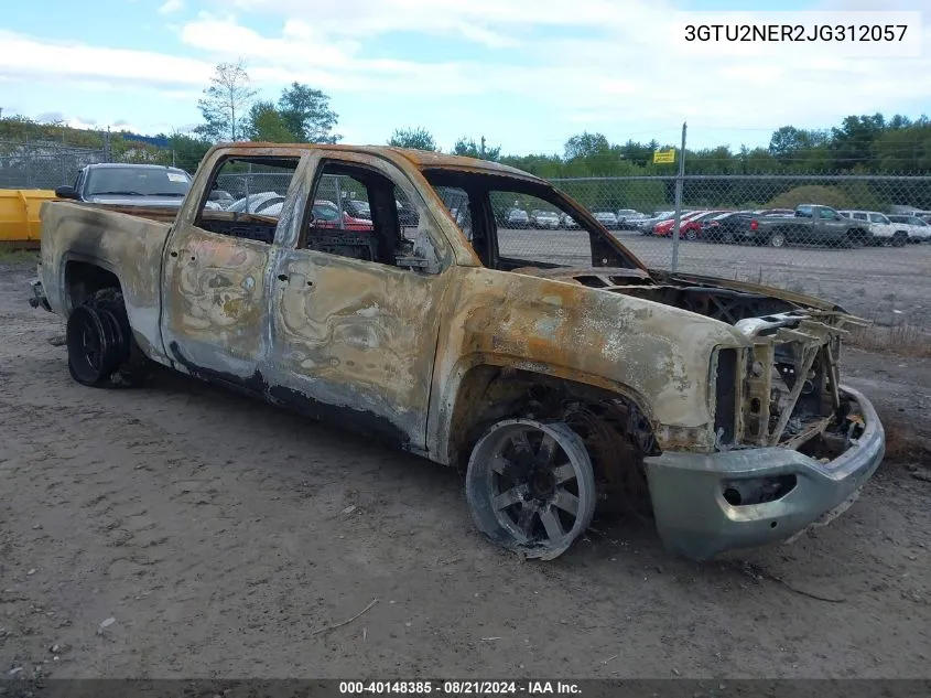 2018 GMC Sierra 1500 Slt VIN: 3GTU2NER2JG312057 Lot: 40148385