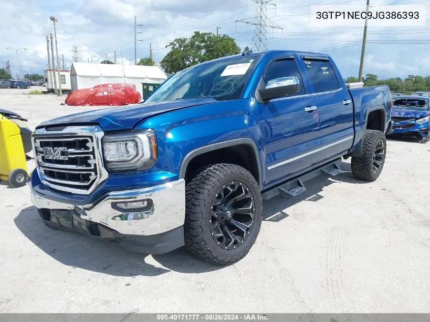 2018 GMC Sierra 1500 Slt VIN: 3GTP1NEC9JG386393 Lot: 40171777