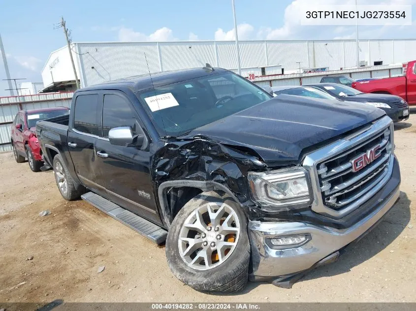 2018 GMC Sierra 1500 Slt VIN: 3GTP1NEC1JG273554 Lot: 40194282