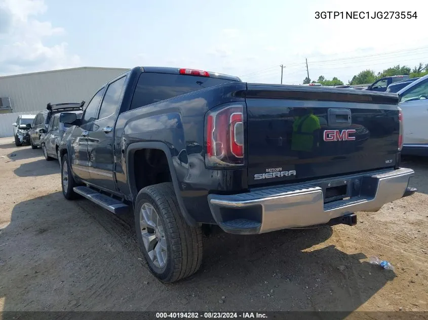 2018 GMC Sierra 1500 Slt VIN: 3GTP1NEC1JG273554 Lot: 40194282