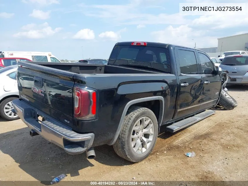 2018 GMC Sierra 1500 Slt VIN: 3GTP1NEC1JG273554 Lot: 40194282