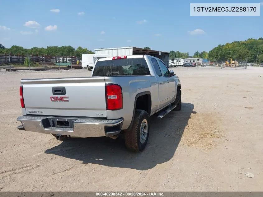 2018 GMC Sierra 1500 Sle VIN: 1GTV2MEC5JZ288170 Lot: 40208342