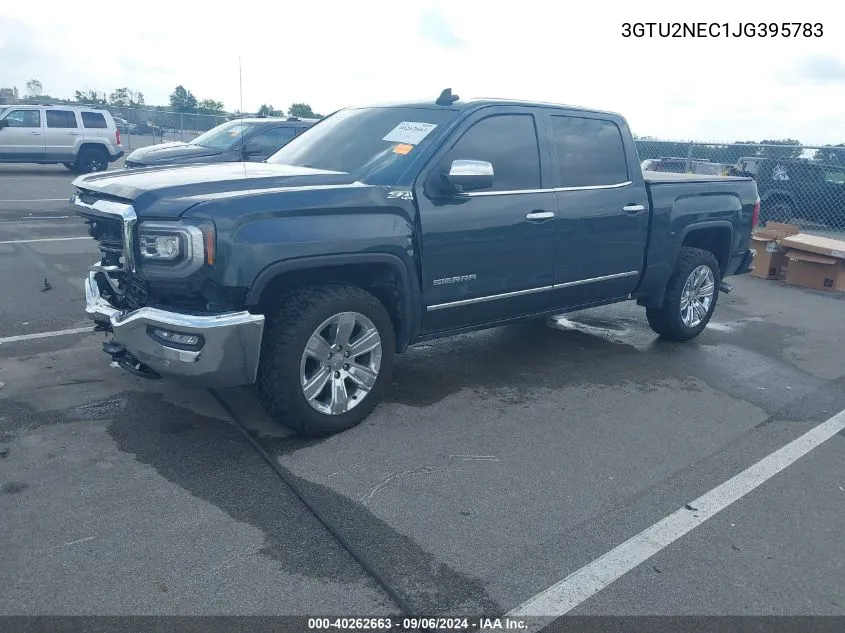 2018 GMC Sierra 1500 Slt VIN: 3GTU2NEC1JG395783 Lot: 40262663