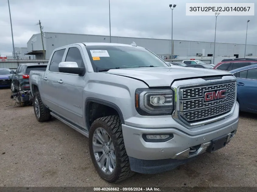 3GTU2PEJ2JG140067 2018 GMC Sierra K1500 Denali