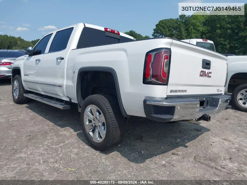 2018 GMC Sierra 1500 Slt VIN: 3GTU2NEC7JG149465 Lot: 40290173