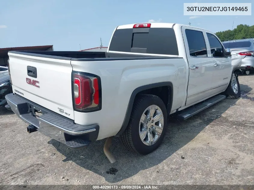 2018 GMC Sierra 1500 Slt VIN: 3GTU2NEC7JG149465 Lot: 40290173