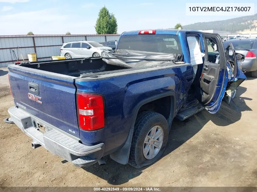 1GTV2MEC4JZ176007 2018 GMC Sierra 1500 Sle