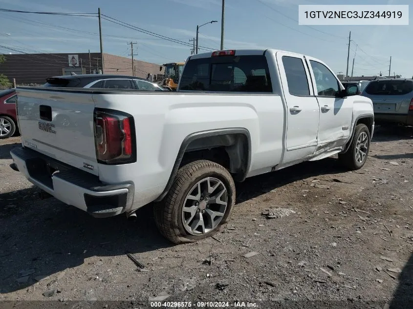 2018 GMC Sierra 1500 K1500 Slt VIN: 1GTV2NEC3JZ344919 Lot: 40296575