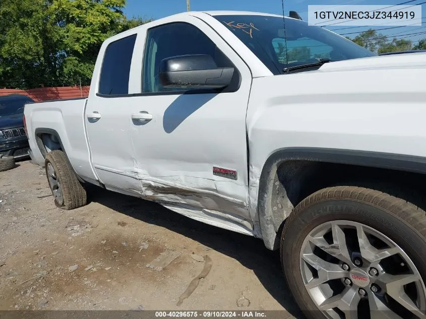 2018 GMC Sierra 1500 K1500 Slt VIN: 1GTV2NEC3JZ344919 Lot: 40296575