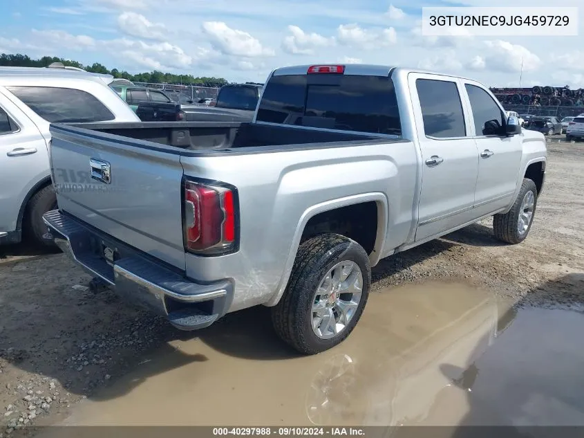 2018 GMC Sierra 1500 Slt VIN: 3GTU2NEC9JG459729 Lot: 40297988