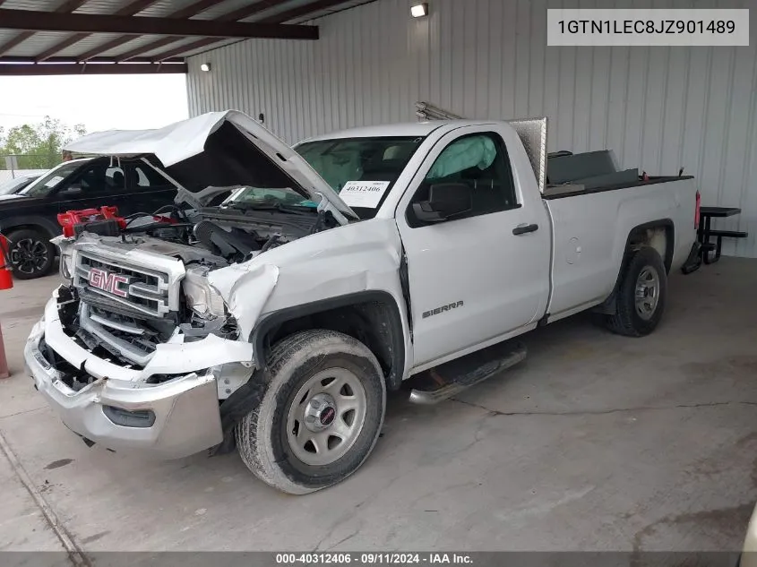 2018 GMC Sierra 1500 C1500 VIN: 1GTN1LEC8JZ901489 Lot: 40312406