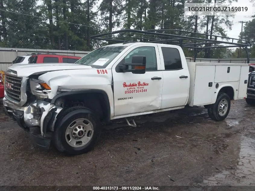 2018 GMC Sierra C2500 Heavy Duty VIN: 1GD21REG0JZ159819 Lot: 40313173