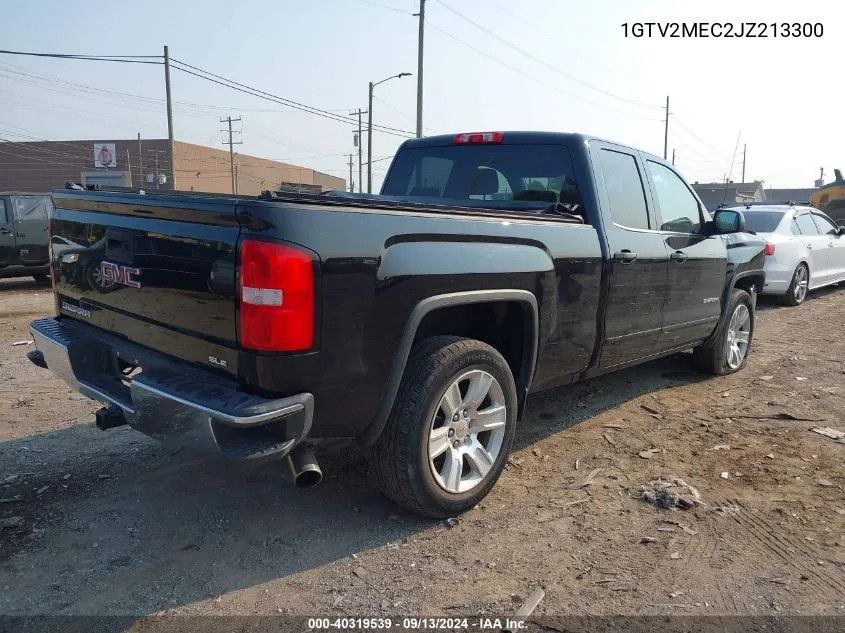 2018 GMC Sierra 1500 K1500 Sle VIN: 1GTV2MEC2JZ213300 Lot: 40319539