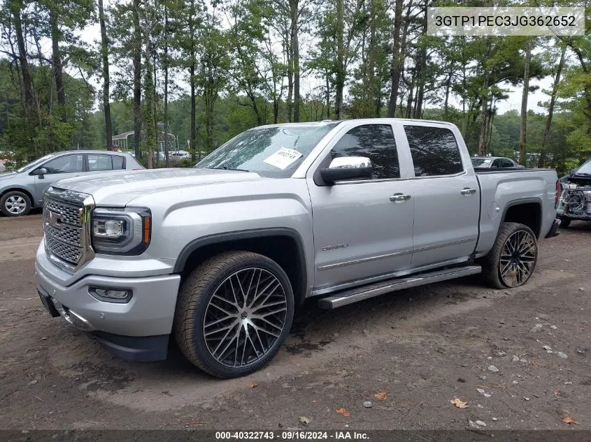 2018 GMC Sierra C1500 Denali VIN: 3GTP1PEC3JG362652 Lot: 40322743