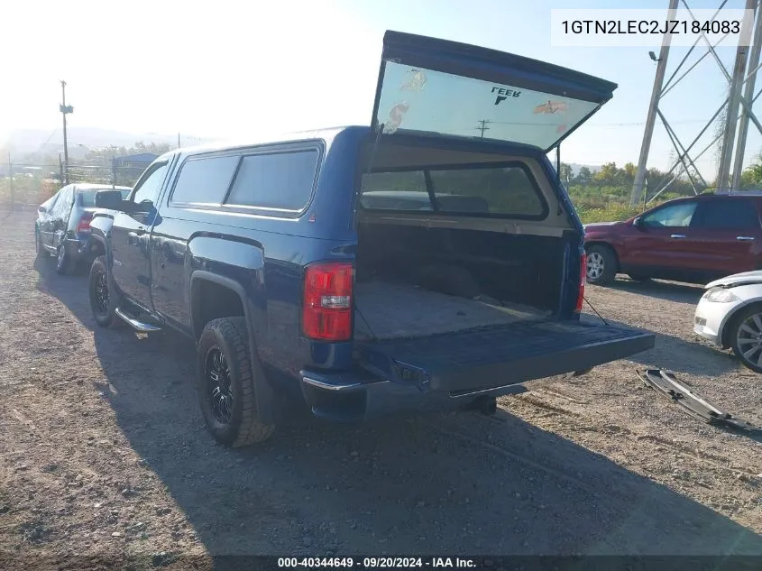 1GTN2LEC2JZ184083 2018 GMC Sierra 1500