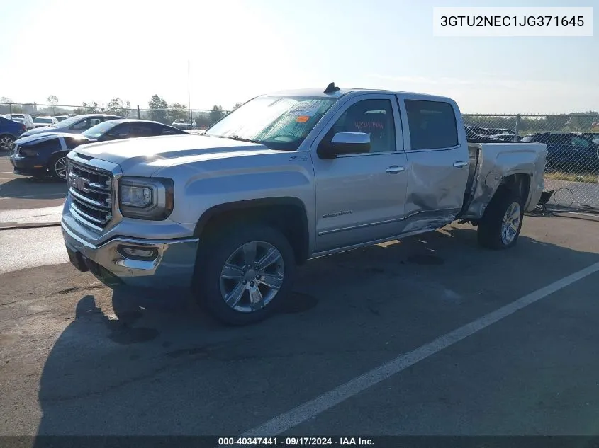 2018 GMC Sierra 1500 Slt VIN: 3GTU2NEC1JG371645 Lot: 40347441