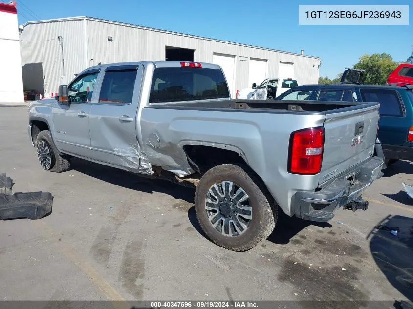 2018 GMC Sierra 2500Hd Sle VIN: 1GT12SEG6JF236943 Lot: 40347596