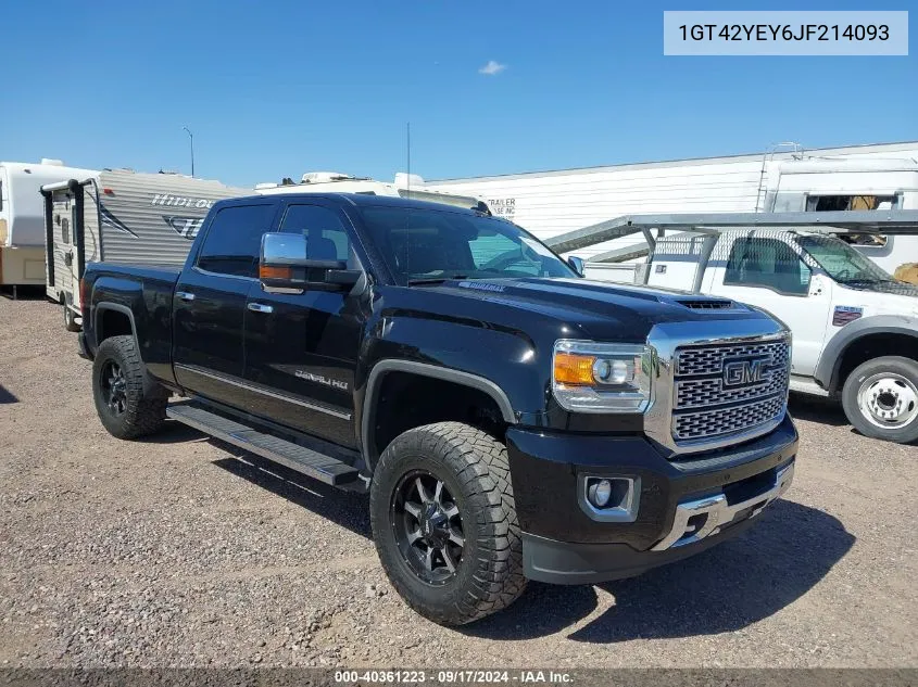 2018 GMC Sierra 3500Hd Denali VIN: 1GT42YEY6JF214093 Lot: 40361223