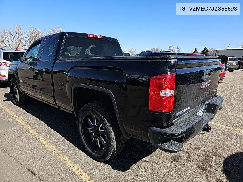 2018 GMC Sierra 1500 Sle VIN: 1GTV2MEC7JZ355593 Lot: 40361353