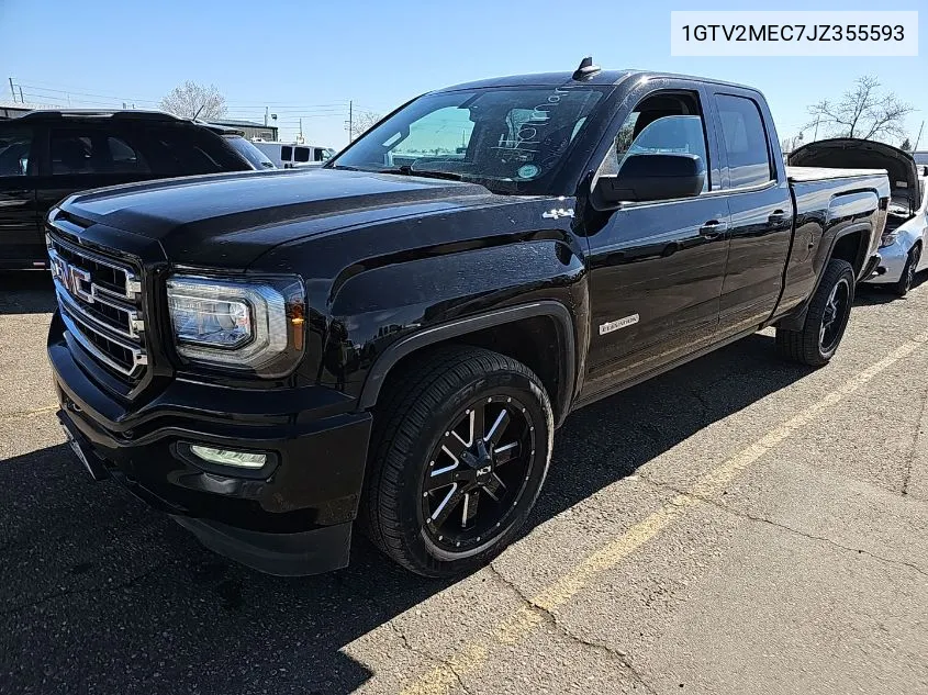 2018 GMC Sierra 1500 Sle VIN: 1GTV2MEC7JZ355593 Lot: 40361353