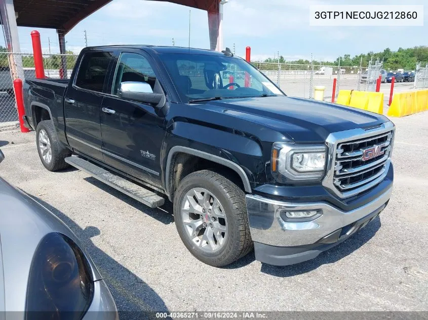 2018 GMC Sierra 1500 Slt VIN: 3GTP1NEC0JG212860 Lot: 40365271