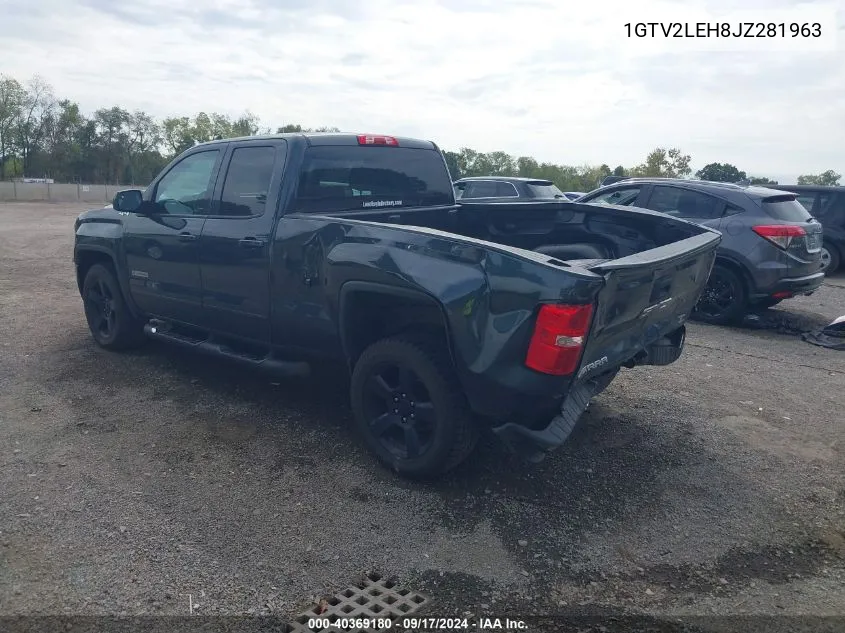 1GTV2LEH8JZ281963 2018 GMC Sierra 1500