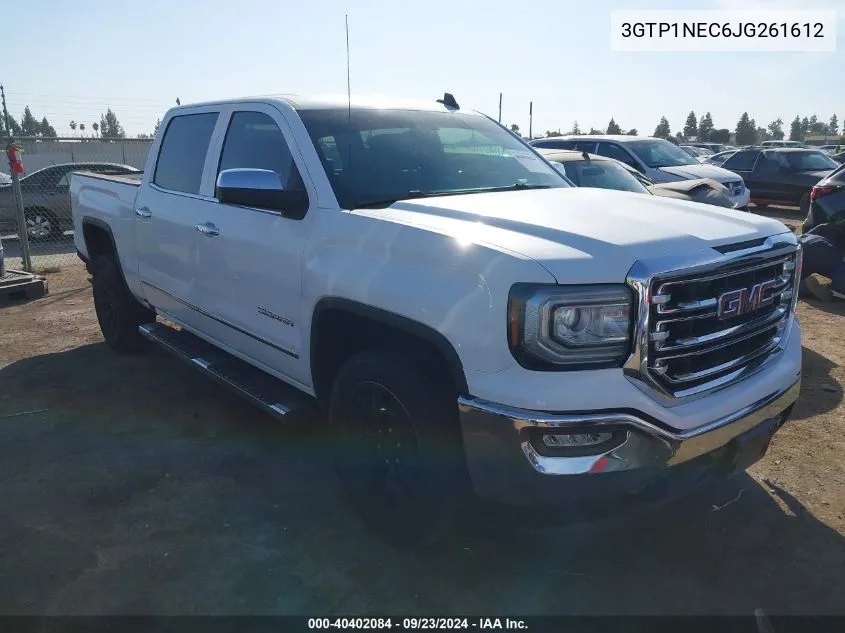 2018 GMC Sierra 1500 Slt VIN: 3GTP1NEC6JG261612 Lot: 40402084