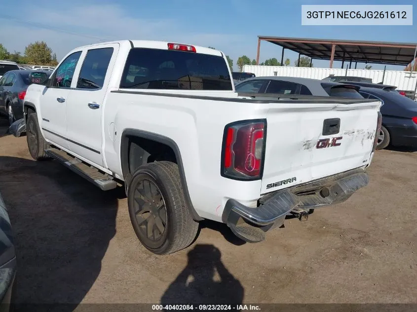 2018 GMC Sierra 1500 Slt VIN: 3GTP1NEC6JG261612 Lot: 40402084