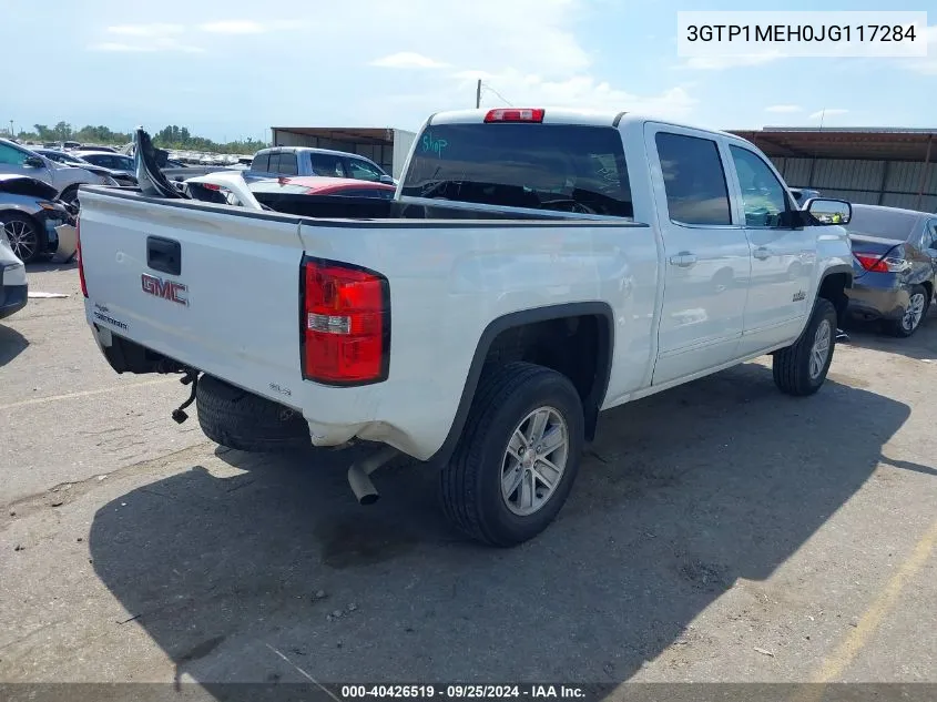 2018 GMC Sierra 1500 Sle VIN: 3GTP1MEH0JG117284 Lot: 40426519